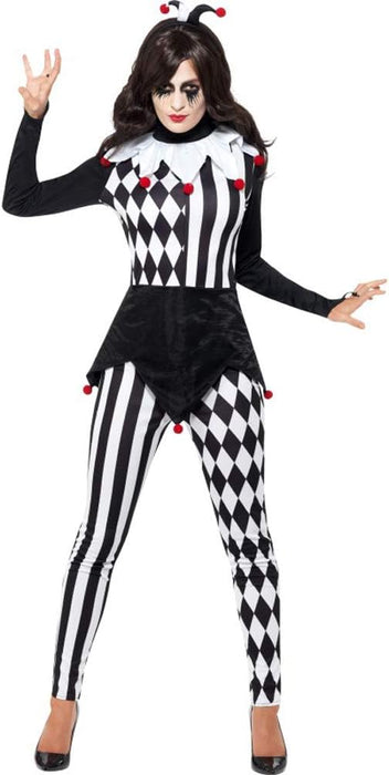 Smiffys Female Jester Costume, Black (Size M)