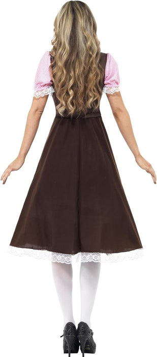 Smiffys Tavern Girl Costume, Brown (Size S)