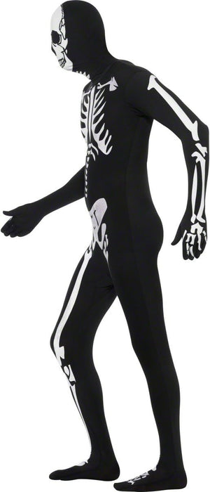 Smiffys Skeleton Second Skin Costume, Black (Size M)