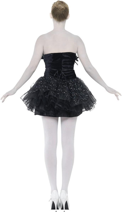 Smiffys Gothic Swan Masquerade Costume, Black (Size S)