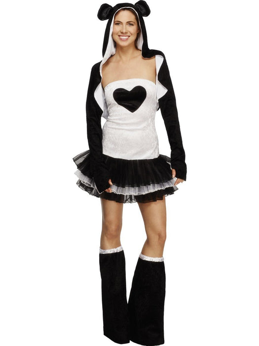 Smiffys Fever Panda Costume, Tutu Dress, Black & White (Size M)