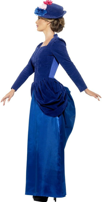 Smiffys Deluxe Victorian Vixen Costume, Blue (Size S)