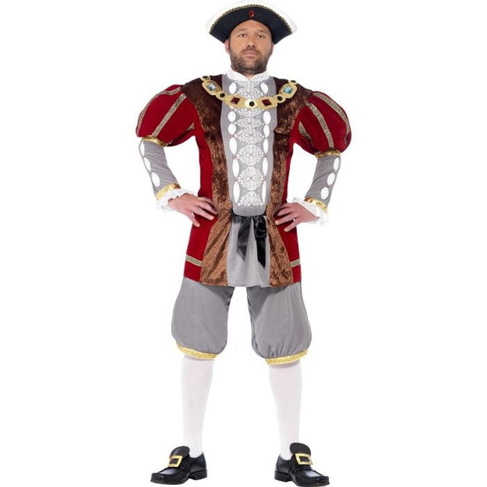 Smiffys Deluxe Henry VIII Costume, Red (Size M)