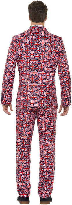 Smiffys Union Jack Suit, Red (Size XL)