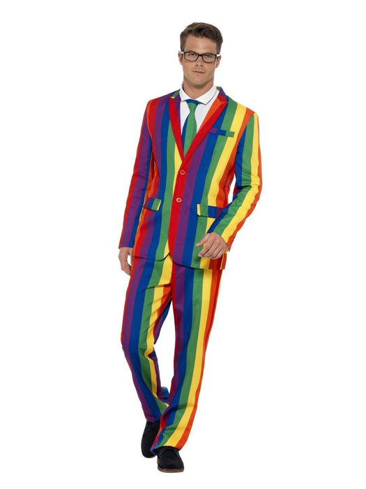 Smiffys Over The Rainbow Suit, Multi-Coloured (Size L)