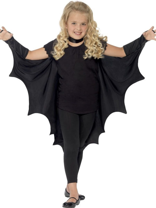 Smiffys Kids Vampire Bat Wings, Black