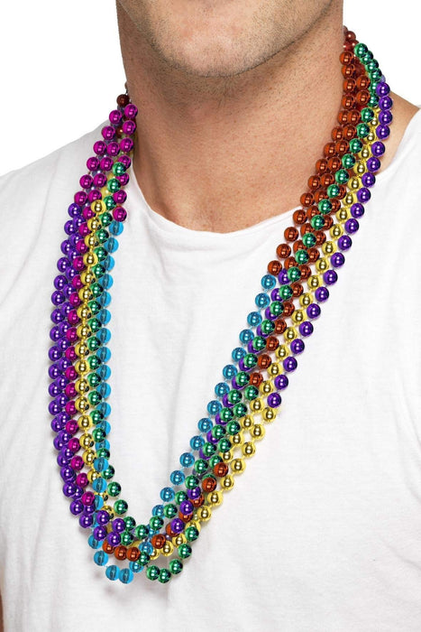 Smiffys Party Beads, Rainbow