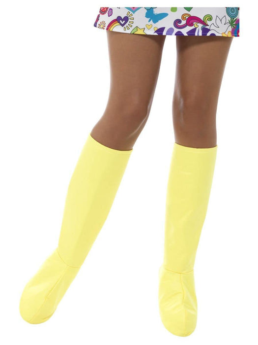 Smiffys GoGo Boot Covers, Yellow