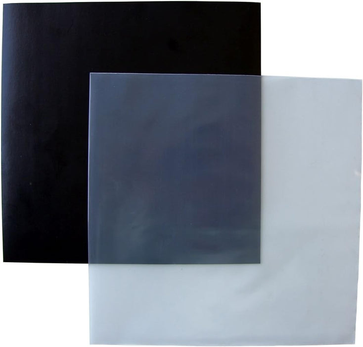 25 X 12INCH PP CRYSTAL CLEAR OUTER SLEEVES (80 MICRON)