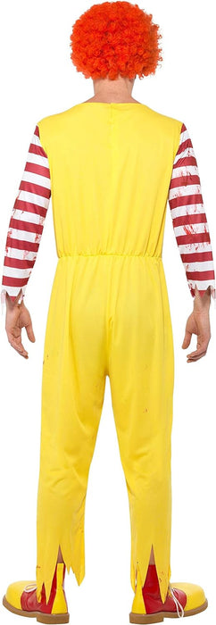 Smiffys Kreepy Killer Clown Costume, Yellow & Red (Size L)