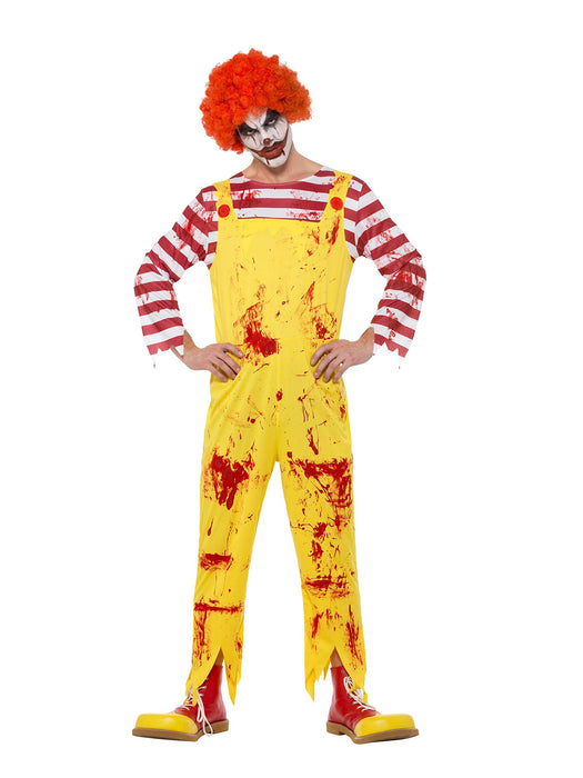 Smiffys Kreepy Killer Clown Costume, Yellow & Red (Size L)