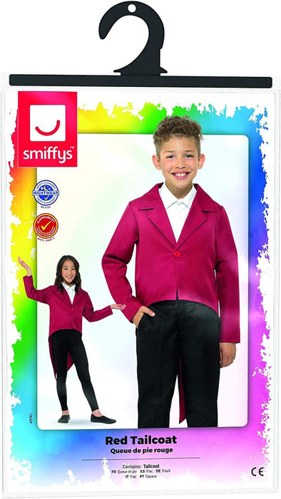 Smiffys Tailcoat, Red (Size L)