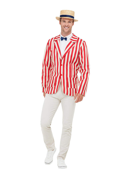 Smiffys 20s Barber Shop Costume, Red & Cream  (Size M)