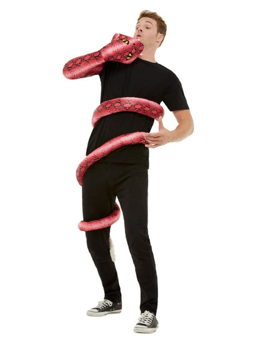 Smiffys Anaconda Serpent Costume, Red (Size M)