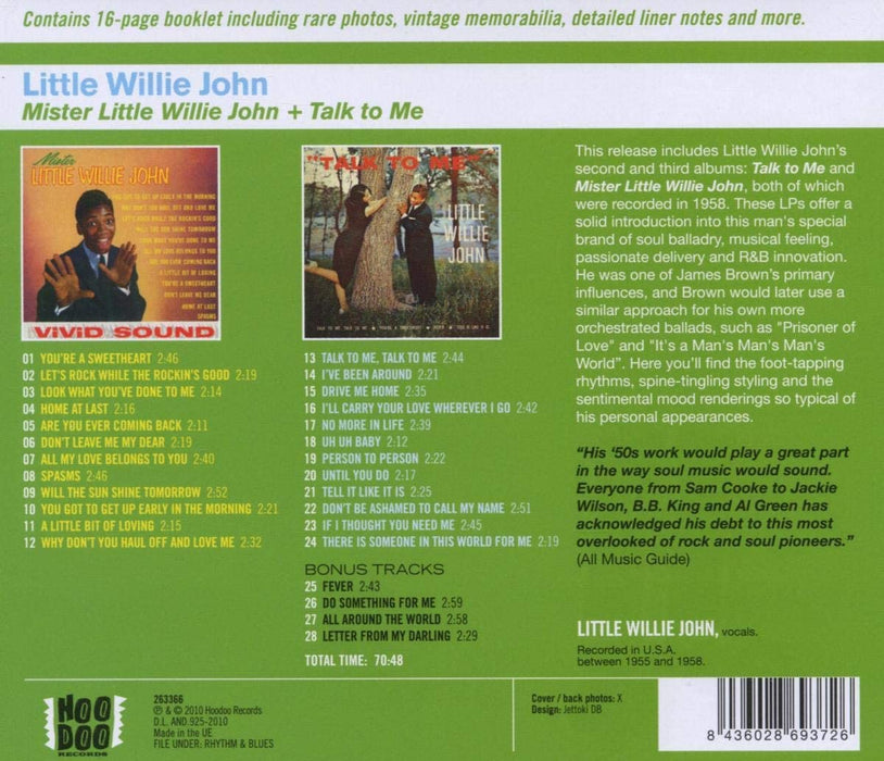 Mister Little Willie John + Talk to Me