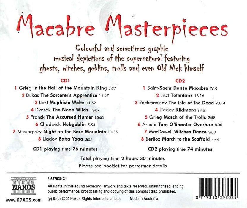 Macabre Masterpieces: Scary Classical Music By Liszt/Rachmaninov/Grieg/Saint-Saëns/...