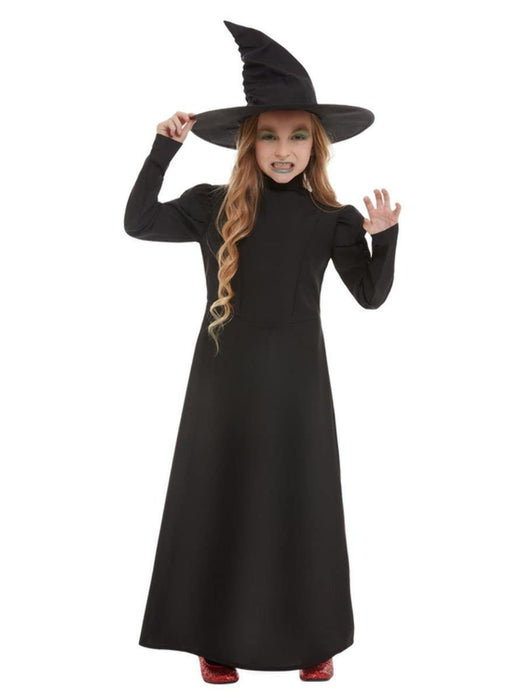 Smiffys Wicked Witch Girl Costume, Black (Size M)