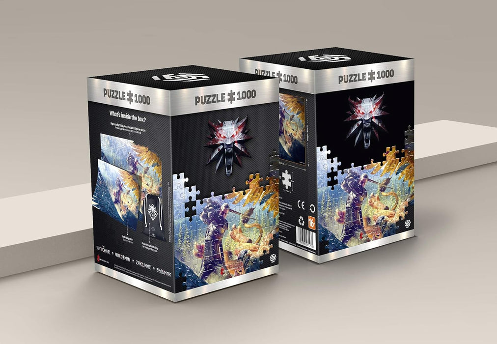 Good Loot The Witcher 3: Wild Hunt Gryffin Fight - 1000 Pieces Jigsaw Puzzle 68cm x 48cm Includes Poster and Bag Game Artwork for Adults and Teenagers 1062439 1000 pcs The Witcher Griffin Fight