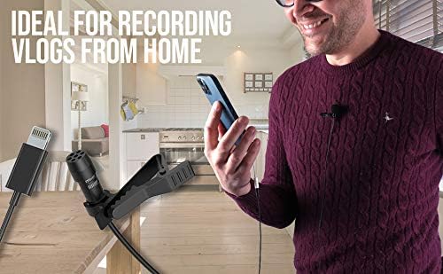Lavalier Clip-On Microphone Mfi Lightning For Ios Devices