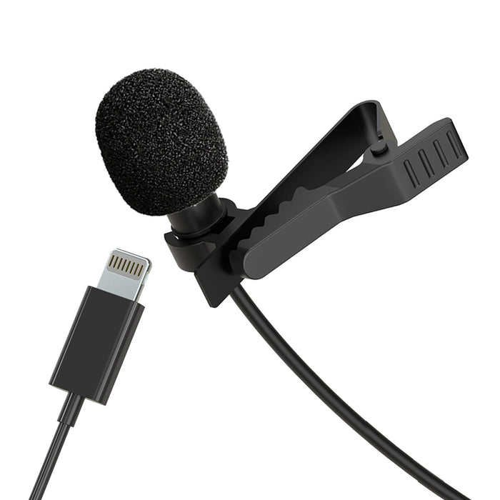 Lavalier Clip-On Microphone Mfi Lightning For Ios Devices