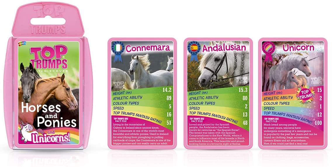 Top Trumps Horses and Ponies and Unicorns Card Game Horses and Ponies and Unicorns Top Trumps Card Game