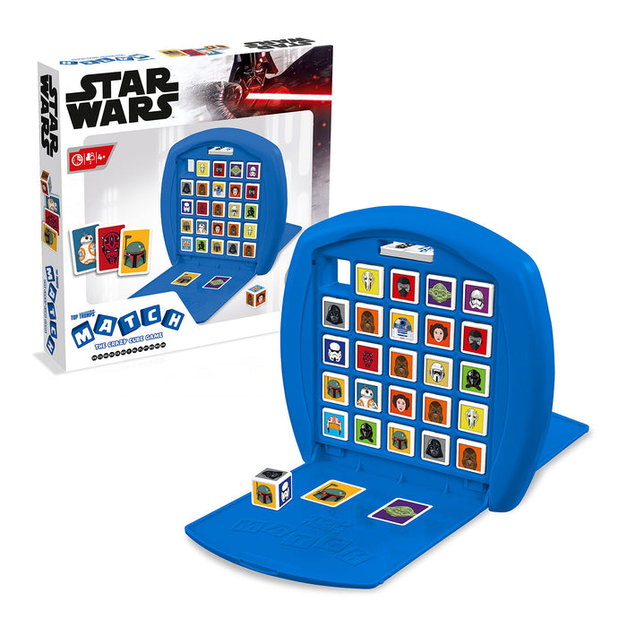 Top Trumps Match Star Wars The Crazy Cube Game, Play with 15 of your favourite characters from Kylo Ren, Boba Fett, Chewbacca, Darth Maul and Stormtroopers, gift and toy for ages 4 plus