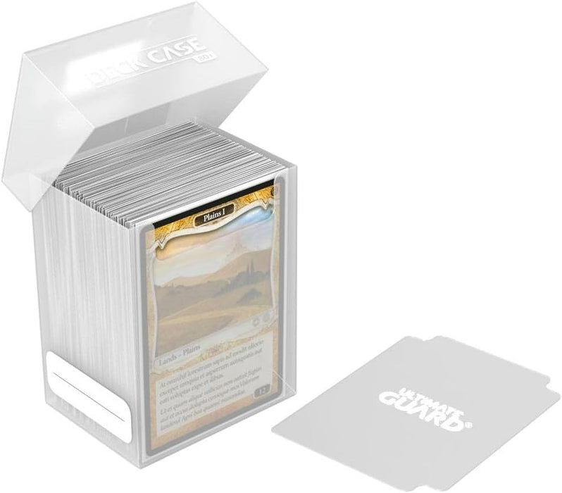 Ultimate Guard UGD010251 Deck Case 80+ Standard Size Card Box, Transparent