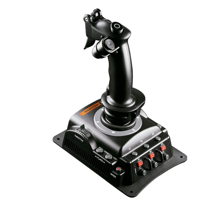 FR-TEC Raptor Mach 2 Flight Joystick with Electromagnetic technology, 2 Functional Modes, 29 Programmable Actions, 8-way Hat Switch For PC - Windows XP/7/8/10