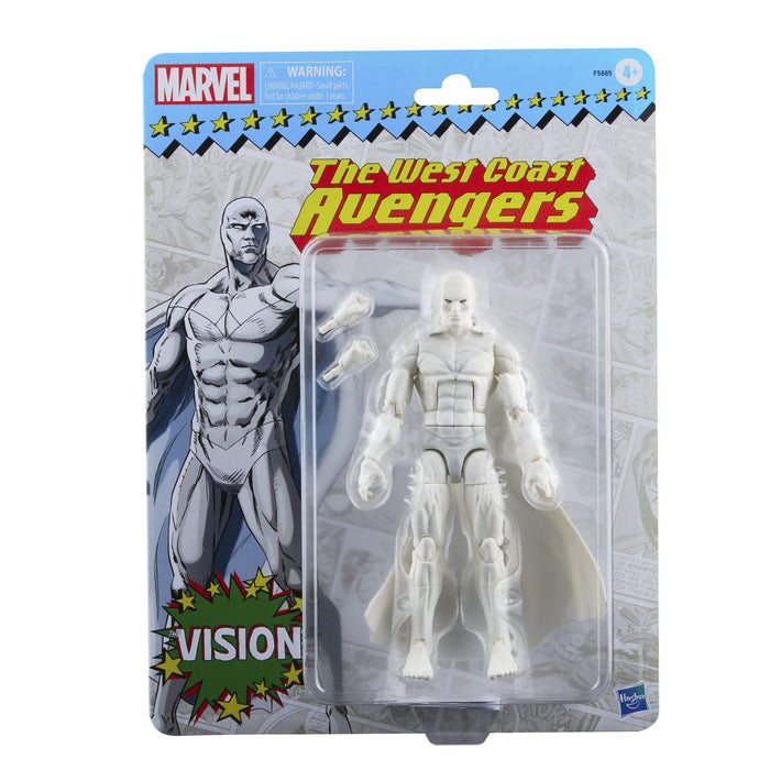Marvel Legends Series Vision 15-cm Retro Packaging Action Figure Toy, 2 Accessories
