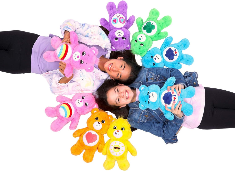 Care Bears | Good Luck Bear 35cm Medium Plush | Collectable Cute Plush Toy, Cuddly Toys for Children, Soft Toys for Girls Boys, Cute Teddies Suitable for Girls and Boys Ages 4+ | Basic Fun 22064 Single