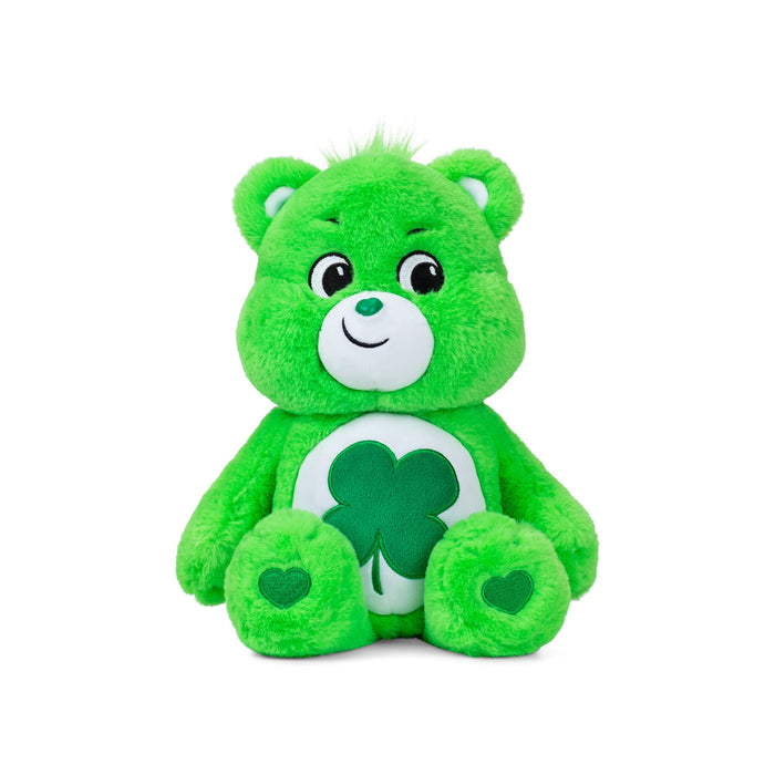 Care Bears | Good Luck Bear 35cm Medium Plush | Collectable Cute Plush Toy, Cuddly Toys for Children, Soft Toys for Girls Boys, Cute Teddies Suitable for Girls and Boys Ages 4+ | Basic Fun 22064 Single