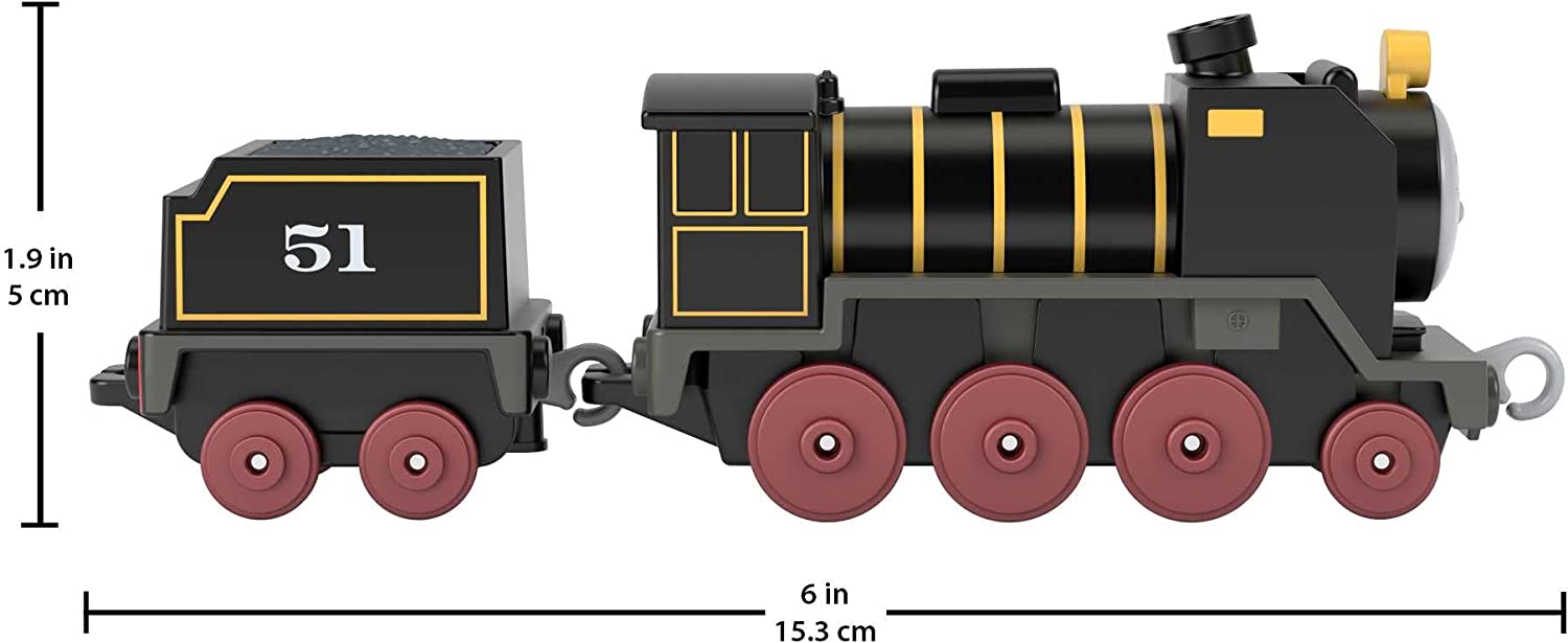 Fisher-Price Thomas & Friends die-cast push-along Hiro toy train engine for preschool kids ages 3+