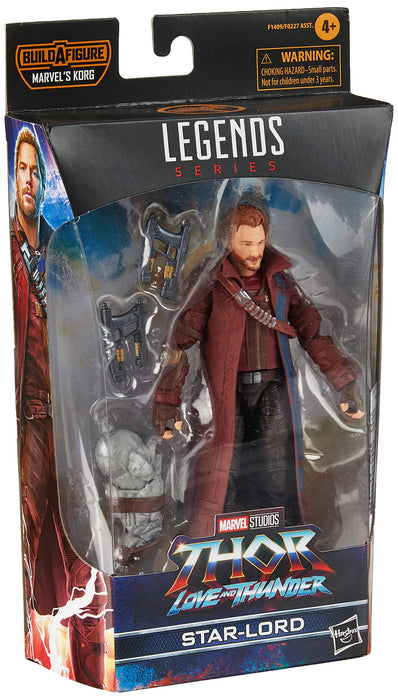 Marvel Legends Series Thor: Love and Thunder Star-Lord Action Figure 6-inch Collectible Toy, 2 Accessories, 1 Build-A-Figure Part