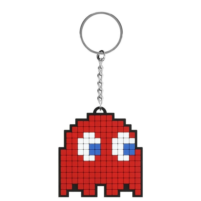 Pyramid International Pac-Man Rubber Keyring, Zip Pull or Backpack Charm (Blinky Design) - Official Merchandise