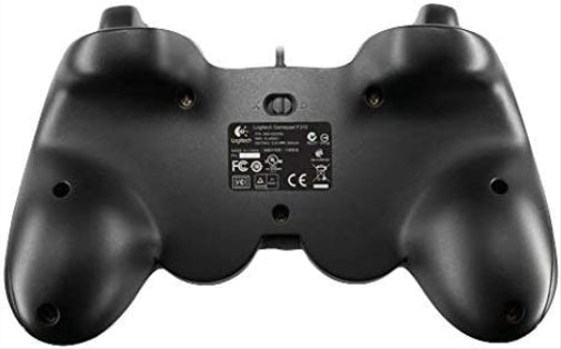 Logitech F310 Wired Gamepad, Controller Console Like Layout, 4 Switch D-Pad, 1.8-Meter Cord, PC - Grey/Blue Single