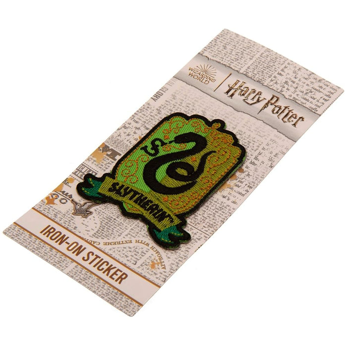 Harry Potter Slytherin Iron On Patch (One Size) (Green/Black) One Size Green/Black