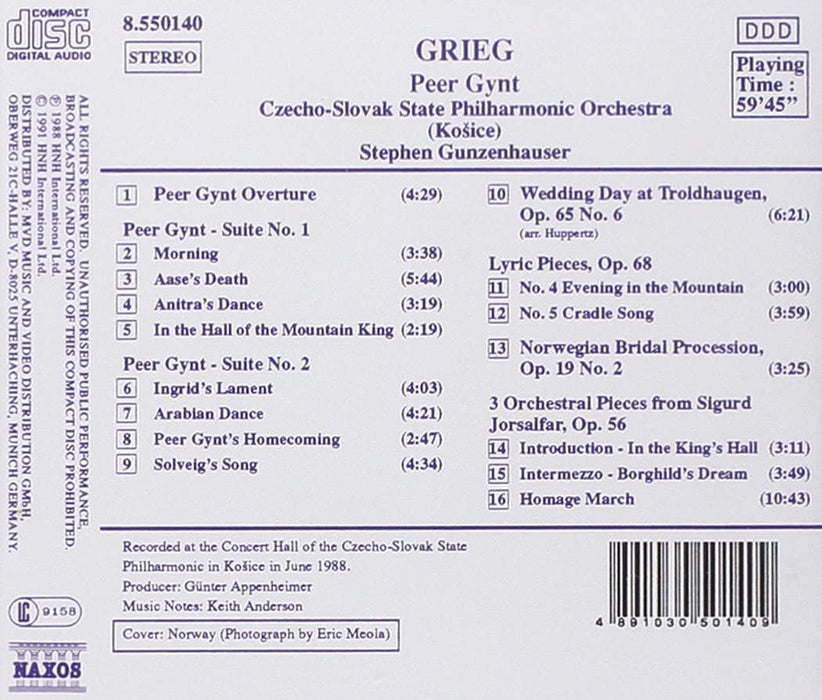 Grieg: Peer Gynt/Lyric Pieces