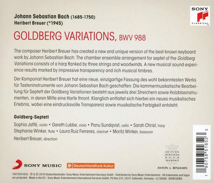 Breuer Bach: Goldberg Variationen